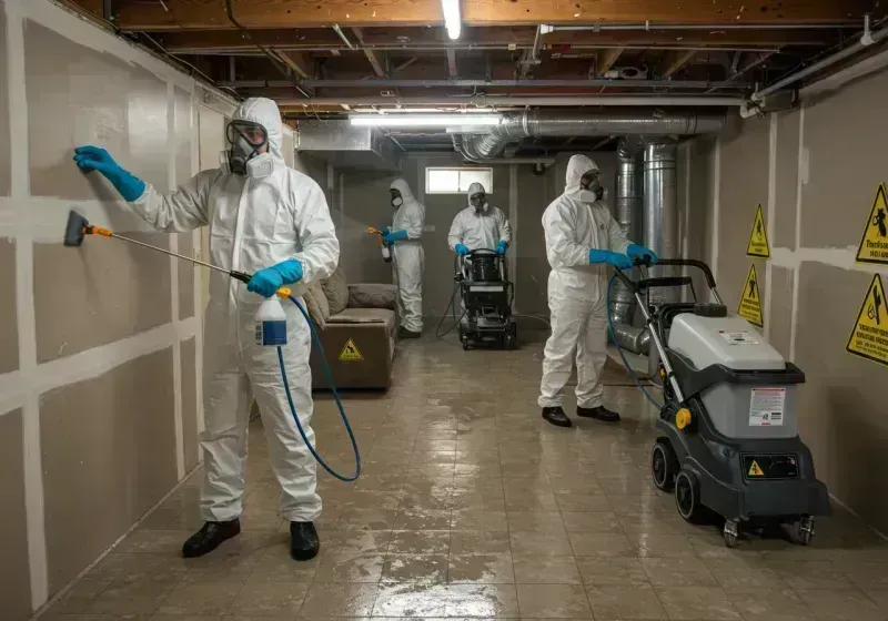 Basement Moisture Removal and Structural Drying process in Ballenger Creek, MD